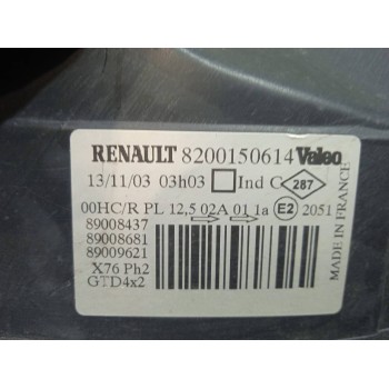 Recambio de faro izquierdo para renault kangoo (f/kc0) authentique referencia OEM IAM 8200150614  