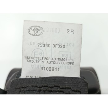 Recambio de cinturon seguridad trasero derecho para toyota verso active referencia OEM IAM 733600F020  