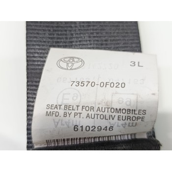 Recambio de cinturon seguridad trasero izquierdo para toyota verso active referencia OEM IAM 735700F020  