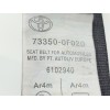 Recambio de cinturon seguridad trasero central para toyota verso active referencia OEM IAM 733500F020  