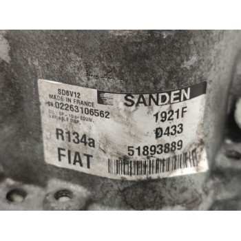 Recambio de compresor aire acondicionado para fiat punto (evo) (199) dynamic referencia OEM IAM 51893889  