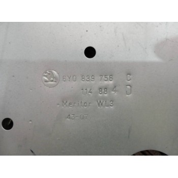 Recambio de elevalunas trasero derecho para skoda fabia (6y2/6y3) comfort referencia OEM IAM 6Y0839756C  