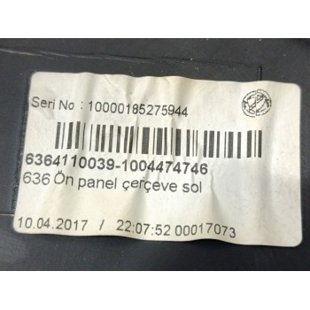 Recambio de guarnecido puerta delantera izquierda para fiat doblo ii cargo (263) furgón base maxi referencia OEM IAM 6364110039 