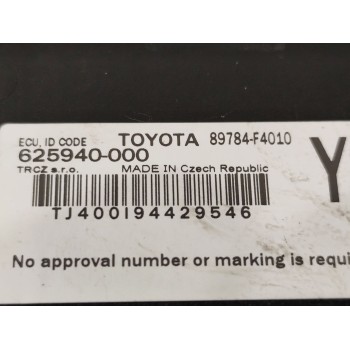 Recambio de modulo electronico para toyota c-hr hybrid active referencia OEM IAM 89784F4010  