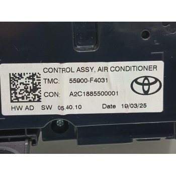 Recambio de mando climatizador para toyota c-hr hybrid active referencia OEM IAM 55900F4031  
