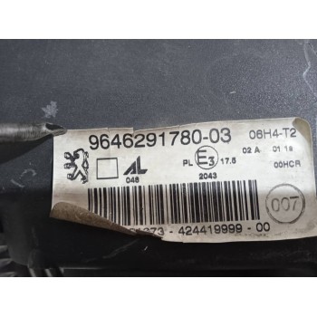 Recambio de faro derecho para peugeot 307 (s1) xr referencia OEM IAM 9646291780  