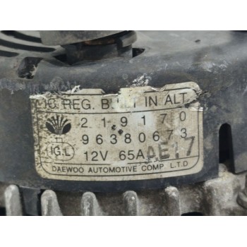Recambio de alternador para chevrolet matiz s referencia OEM IAM 96380673  