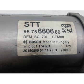 Recambio de motor arranque para citroën c4 cactus shine referencia OEM IAM 9675660680  