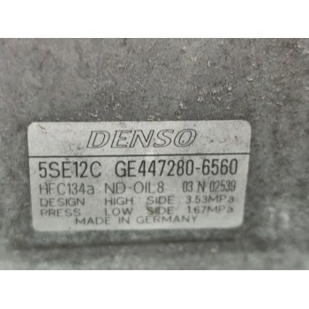 Recambio de compresor aire acondicionado para toyota verso active referencia OEM IAM 4472806560  