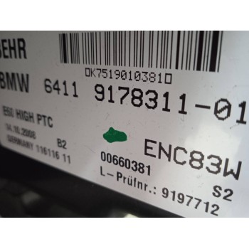 Recambio de calefaccion entera normal para bmw serie 5 berlina (e60) 530d referencia OEM IAM 11611611 64119178311, 9178311 69429