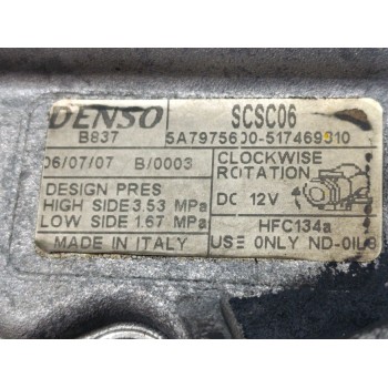 Recambio de compresor aire acondicionado para fiat doblo i cargo 1.3 jtd sx furgón referencia OEM IAM 5A7975600  