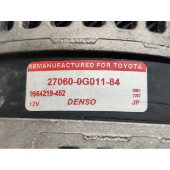 Recambio de alternador para toyota verso active referencia OEM IAM 270600G01184  
