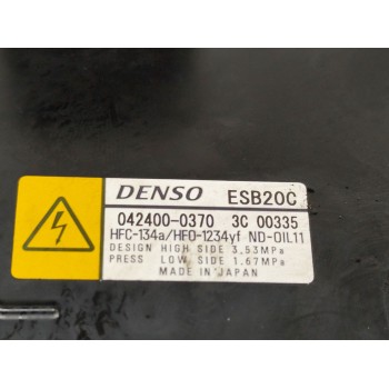 Recambio de compresor aire acondicionado para toyota c-hr hybrid active referencia OEM IAM 0424000370  