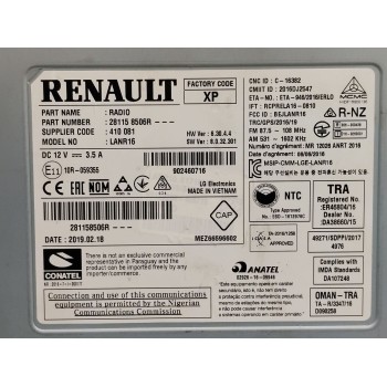 Recambio de sistema audio / radio cd para renault megane iv berlina 5p business referencia OEM IAM 281158506R  