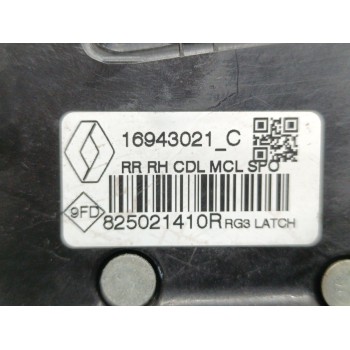 Recambio de cerradura puerta trasera derecha para renault megane iv berlina 5p business referencia OEM IAM 825021410R  