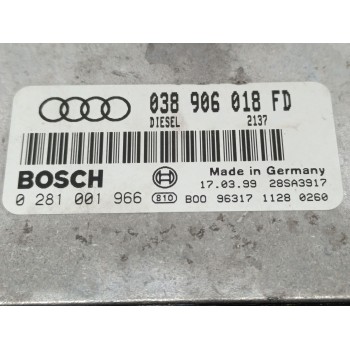Recambio de centralita motor uce para audi a4 berlina (b5) 1.9 tdi referencia OEM IAM 0281001966  