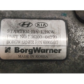 Recambio de motor arranque para kia ceed sportswagon tech referencia OEM IAM 3610004270  