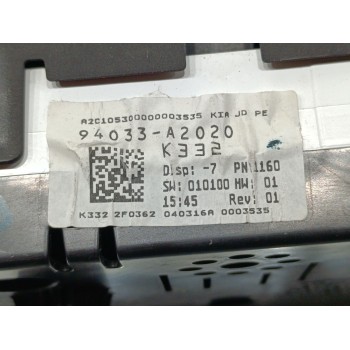 Recambio de cuadro instrumentos para kia cee´d tech referencia OEM IAM 94033A2020  