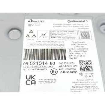 Recambio de sistema audio / radio cd para peugeot 3008 allure pack referencia OEM IAM 9852101480  