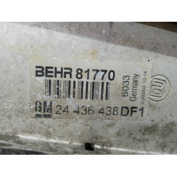 Recambio de intercooler para opel zafira a elegance referencia OEM IAM 24436438 81770 