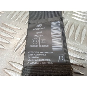 Recambio de cinturon seguridad delantero derecho para citroën c5 berlina exclusive referencia OEM IAM 98029292XX 98029292 341498