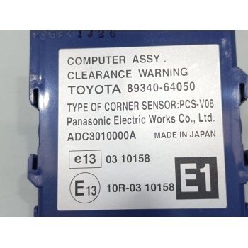 Recambio de modulo electronico para toyota verso active referencia OEM IAM 8934064050  