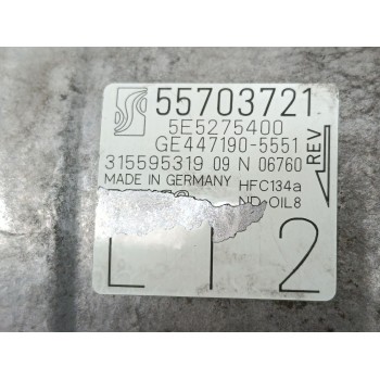 Recambio de compresor aire acondicionado para opel corsa d essentia referencia OEM IAM 55703721  