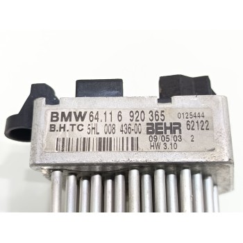 Recambio de resistencia calefaccion para bmw serie 3 berlina (e46) 320d referencia OEM IAM 64116920365  