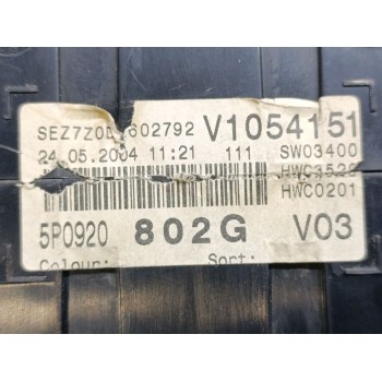 Recambio de cuadro instrumentos para seat altea (5p1) sport referencia OEM IAM 5P0920802G  