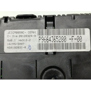 Recambio de cuadro instrumentos para citroën c4 picasso exclusive referencia OEM IAM P9664365280  