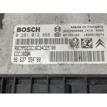 Recambio de centralita motor uce para peugeot 207 confort referencia OEM IAM 9663755480  