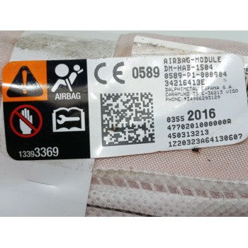 Recambio de airbag cortina delantero derecho para opel crossland x opel 2020 referencia OEM IAM 34216413E  
