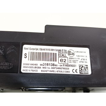 Recambio de modulo electronico para opel crossland x opel 2020 referencia OEM IAM 9831613880  