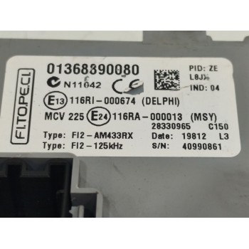 Recambio de caja reles / fusibles para fiat fiorino básico referencia OEM IAM 01368890080  