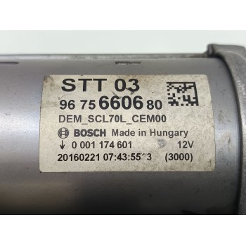 Recambio de motor arranque para citroën c4 grand picasso feel referencia OEM IAM 9675660680 0001174601  