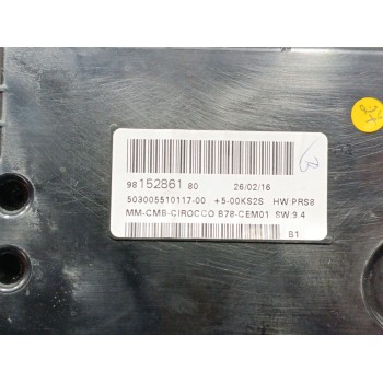 Recambio de cuadro instrumentos para citroën c4 grand picasso feel referencia OEM IAM 9815286180 503005510117  