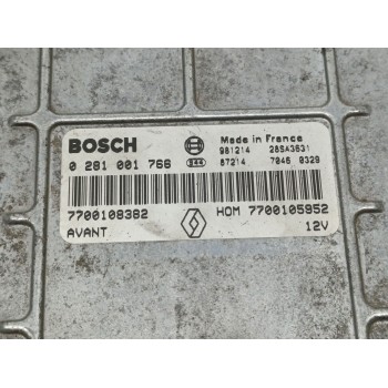 Recambio de centralita motor uce para renault laguna (b56) 1.9 dti carminat (a) referencia OEM IAM 0281001766 7700108382  