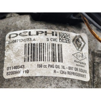 Recambio de compresor aire acondicionado para renault scenic ii expression referencia OEM IAM 8200600110 01140543  