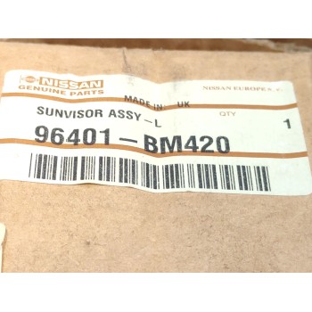 Recambio de parasol izquierdo para nissan almera (n16/e) referencia OEM IAM 96401BM420  