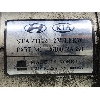 Recambio de motor arranque para kia rio iv (yb, sc, fb) 1.4 crdi 90 referencia OEM IAM 361002A650  