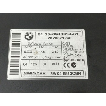 Recambio de modulo electronico para bmw 3 coupé (e92) 320 d referencia OEM IAM 61356943834 / 6943834 / 5WK49513C  