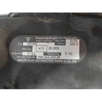 Recambio de enganche remolque para porsche cayenne (9pa) s 4.5 referencia OEM IAM 95504400009 / 327005  
