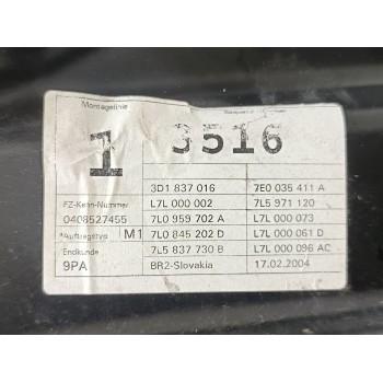 Recambio de elevalunas delantero derecho para porsche cayenne (9pa) s 4.5 referencia OEM IAM 7L0837354 / 3D1959792A  