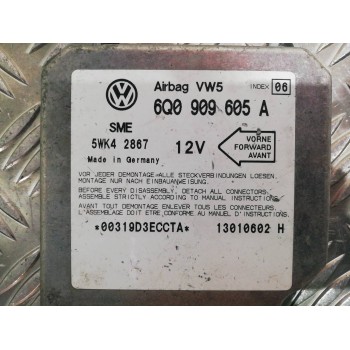 Recambio de centralita airbag para volkswagen golf iv berlina (1j1) básico referencia OEM IAM 6Q0909605A 5WK42867 