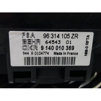 Recambio de mando climatizador para citroën xsara berlina 1.6 16v satisfaction referencia OEM IAM 96314105  