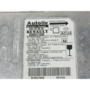 Recambio de centralita airbag para renault megane ii berlina 5p authentique referencia OEM IAM 8200411006 604289900 