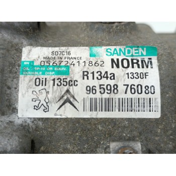 Recambio de compresor aire acondicionado para citroën c4 picasso avatar referencia OEM IAM 9659876080  