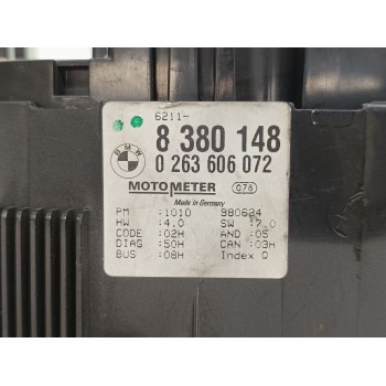 Recambio de cuadro instrumentos para bmw serie 3 berlina (e46) 320d referencia OEM IAM 62118380148 / 8380148 / 0263606072  