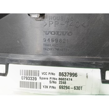 Recambio de cuadro instrumentos para volvo s60 berlina 2.4 d referencia OEM IAM 8637996  