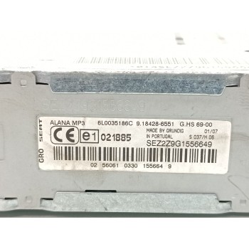 Recambio de sistema audio / radio cd para seat ibiza (6l1) signo referencia OEM IAM 6L0035186C 9184286551 